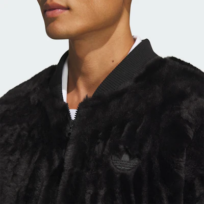 adidas Originals 黑色復古人造毛外套 拉鍊款 男女休閒運動外套 JD3776 Purchase adidas Originals 黑色復古人造毛外套 拉鍊款 男女休閒運動外套 JD3776