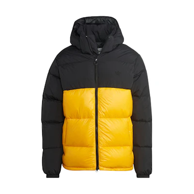 adidas Originals FW22 Down Regen Puffer Jacket Black Embroidered Logo HL9179