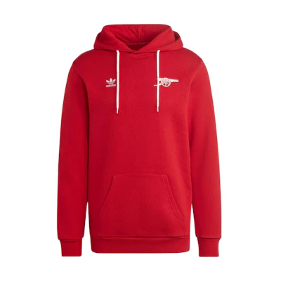 adidas Originals FW22 Red Hoodie with Letter Logo and Wheel Embroidery Casual IB8862