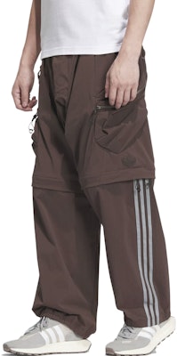 adidas Originals FW23 3-Stripes Multi-Functional Retro Workwear Pants Brown Unisex IX7083 1
