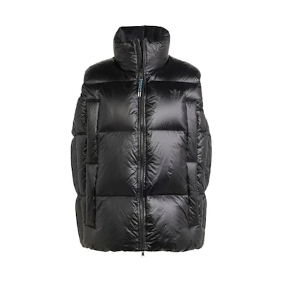 adidas Originals FW23 600-Fill Black Down Vest Full-Zip Jacket. IR7129