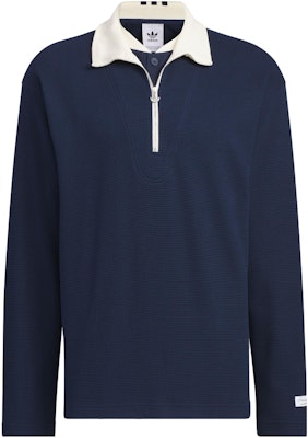 阿迪达斯Originals FW23 x Notitle Academy拼色拉链海军蓝男女同款Polo衫. IN2601 Buy 阿迪达斯Originals FW23 x Notitle Academy拼色拉链海军蓝男女同款Polo衫. IN2601