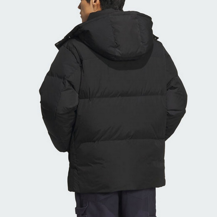 Shop 阿迪达斯三叶草FW24黑色标志连帽羽绒夹克 JD3753