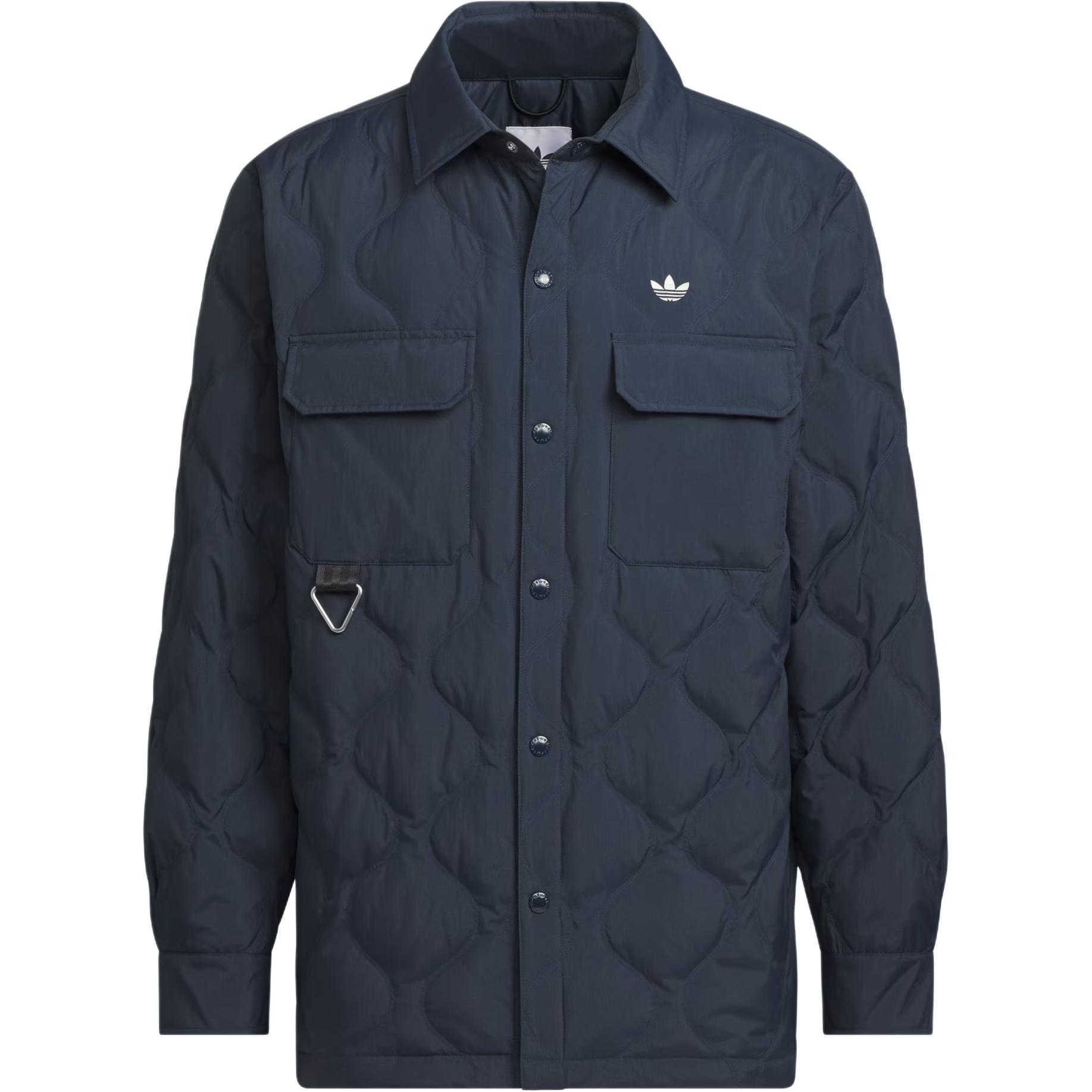 adidas Originals FW24 Lightweight Down Navy Blue Vintage Multi-Pocket Work Jacket JD3747