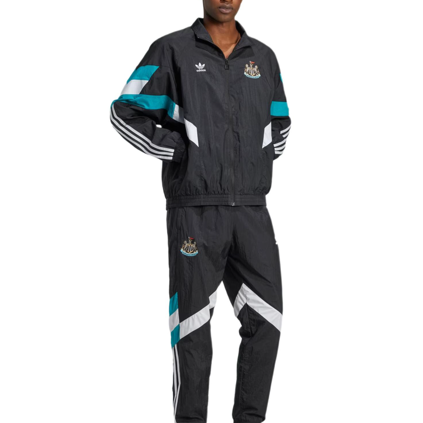 adidas Originals FW24 Newcastle United FC Zip Jacket Black IX5155 圖 5