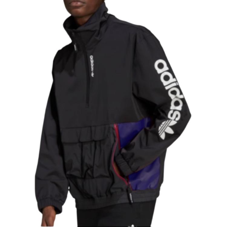 Shop Chaqueta Escalada Media Cremallera adidas Originals G Outd Wb Negra. H09356