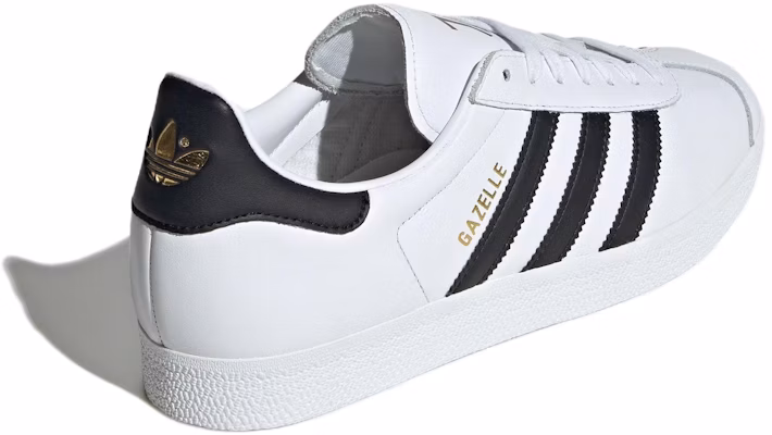 adidas Originals Gazelle "Footwear White/Core Black/Gold Metallic" IG6437 Shop adidas Originals Gazelle "Footwear White/Core Black/Gold Metallic" IG6437