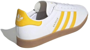 adidas Originals Gazelle 休閒舒適 防滑耐磨透氣 低幫 板鞋 男款 白黃 Shop adidas Originals Gazelle 休閒舒適 防滑耐磨透氣 低幫 板鞋 男款 白黃