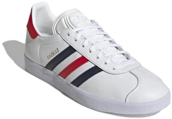 adidas asli Gazelle 'Putih Merah Biru' H06389 Lookbook adidas asli Gazelle 'Putih Merah Biru' H06389