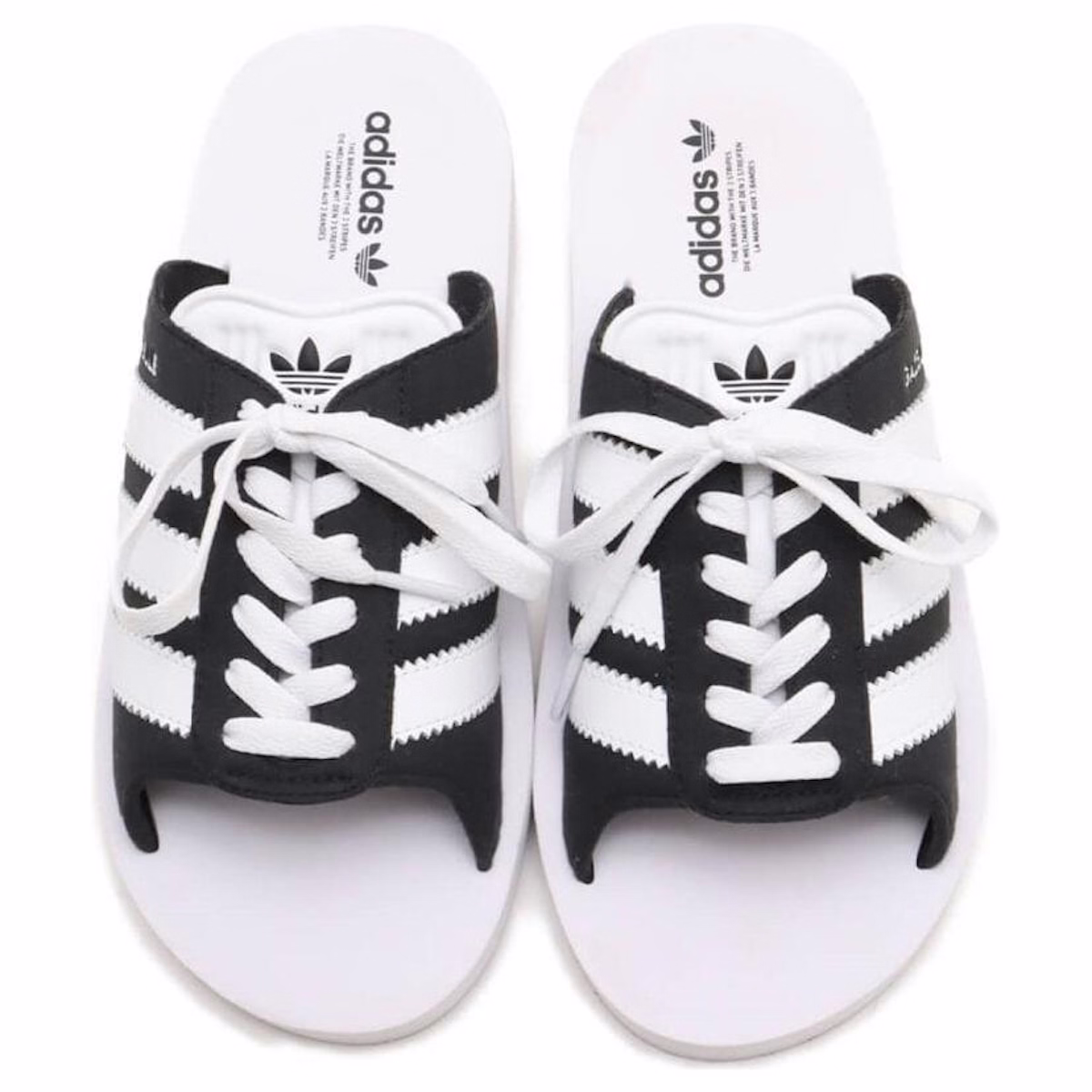 (Women) adidas Gazelle Beach Slides 'Black White'