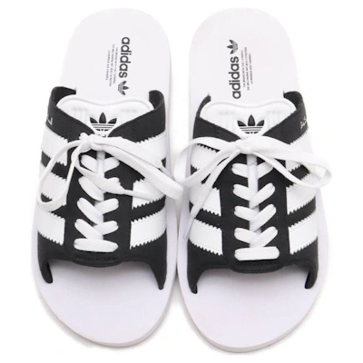 (Women) adidas Gazelle Beach Slides 'Black White'