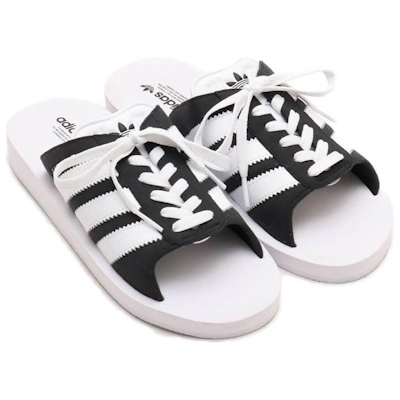 (Women) adidas Gazelle Beach Slides 'Black White'