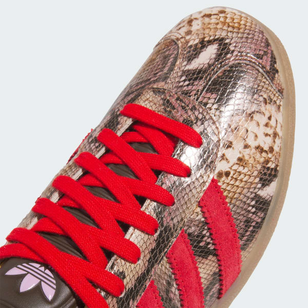 Cheap 아디다스 오리지널 가젤 골프 럭스 신발 프리러브드 브라운/스칼렛/블리스 라일락 JP7703