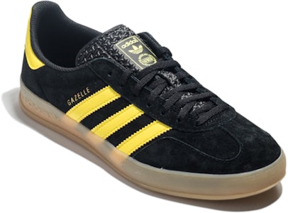 adidas originals Gazelle Indoor 防滑耐磨輕便 低筒 板鞋 男款 黑黃 Lookbook adidas originals Gazelle Indoor 防滑耐磨輕便 低筒 板鞋 男款 黑黃