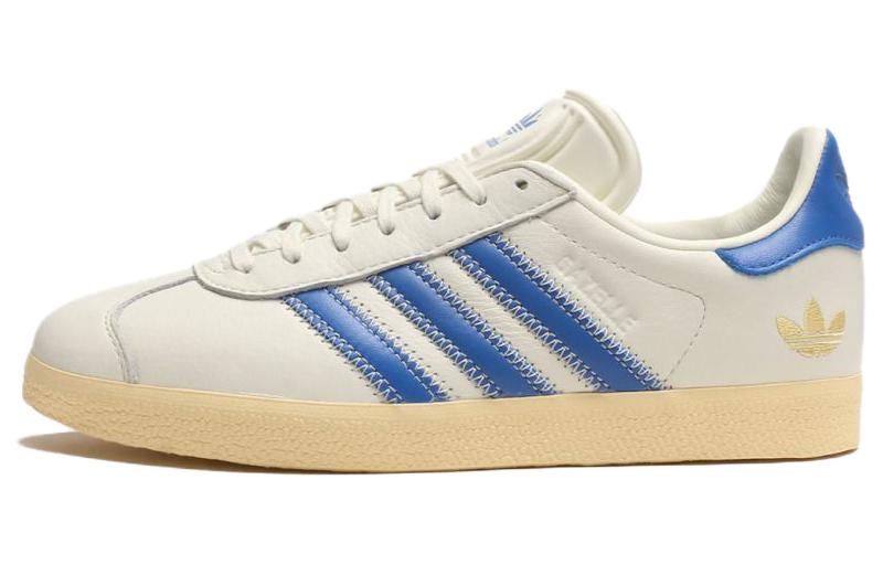 adidas Originals Gazelle Low-Top Sneakers Comfortable Beige Blue. IF4599