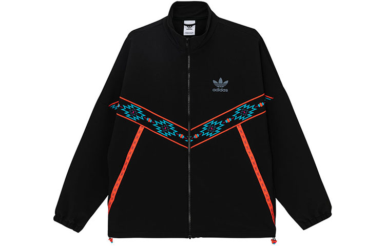 adidas Originals Geometric Pattern Casual Sports Track Jacket -  HB3148 圖 2
