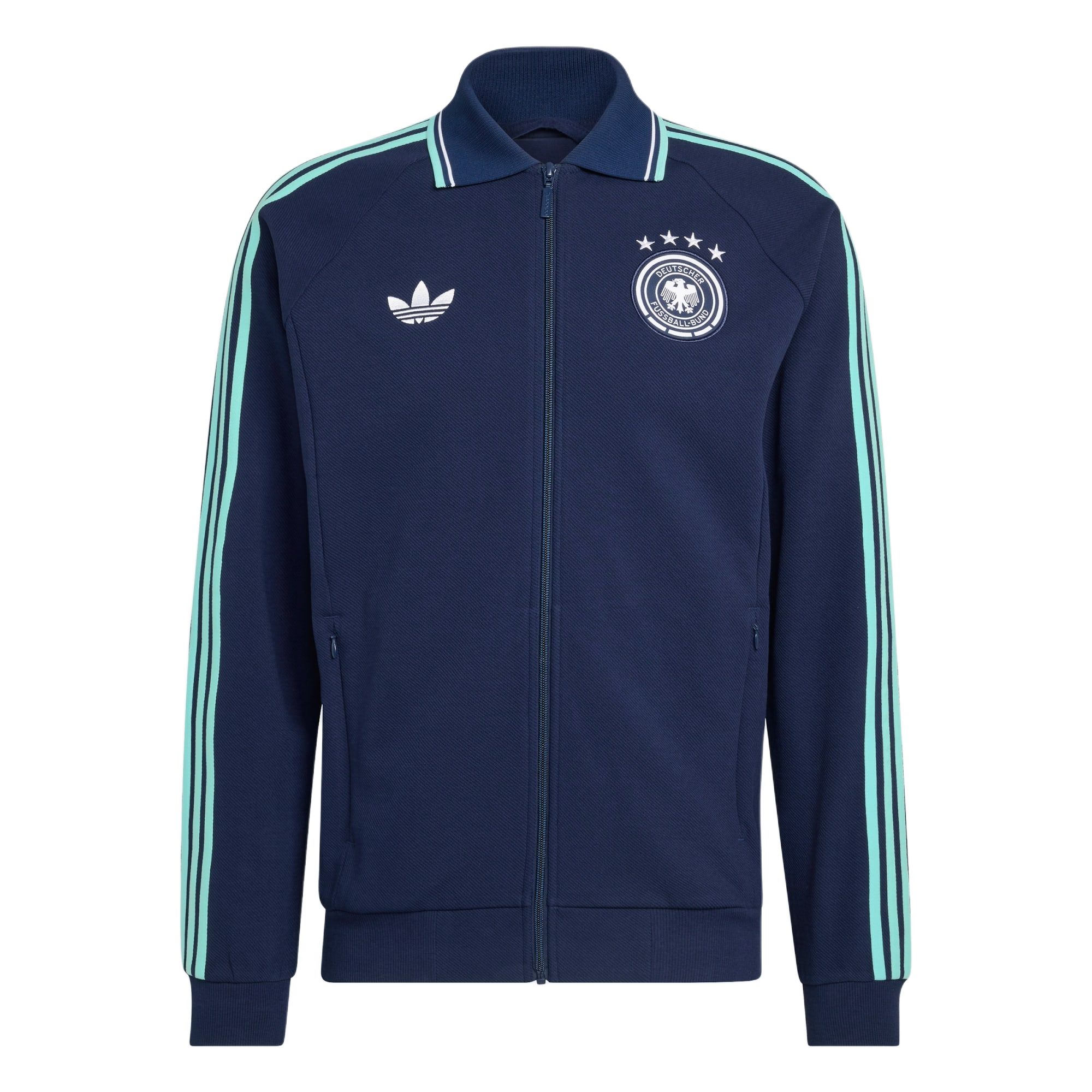 adidas Originals Germany Away Team Striped Logo Zip Jacket JZ9336