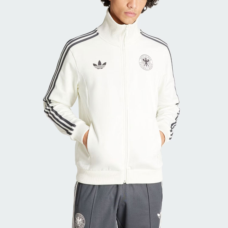 Lookbook adidas Originals 德國 Beckenbauer 復古足球外套 白色 男款 IU2100