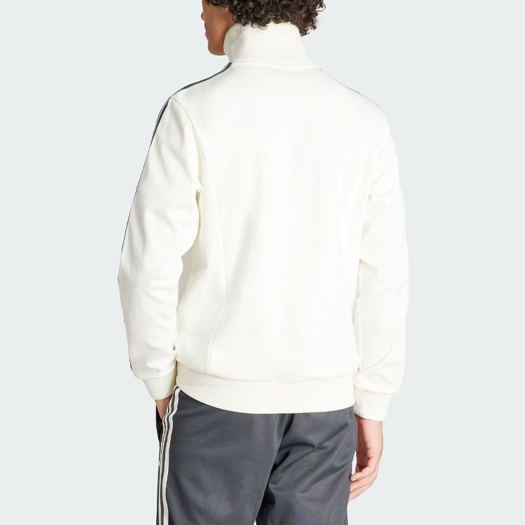 Shop adidas Originals 德國 Beckenbauer 復古足球外套 白色 男款 IU2100