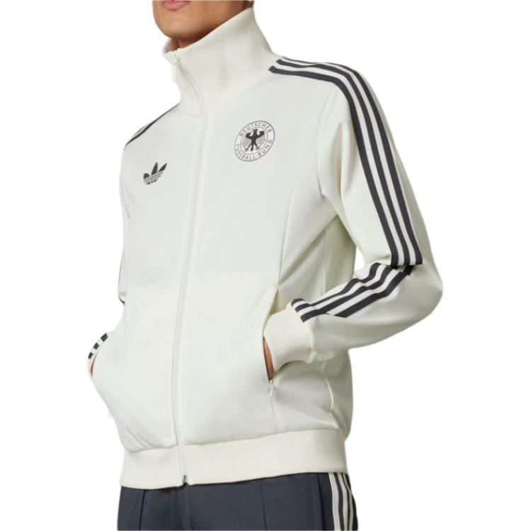 Sizing adidas Originals 德國 Beckenbauer 復古足球外套 白色 男款 IU2100