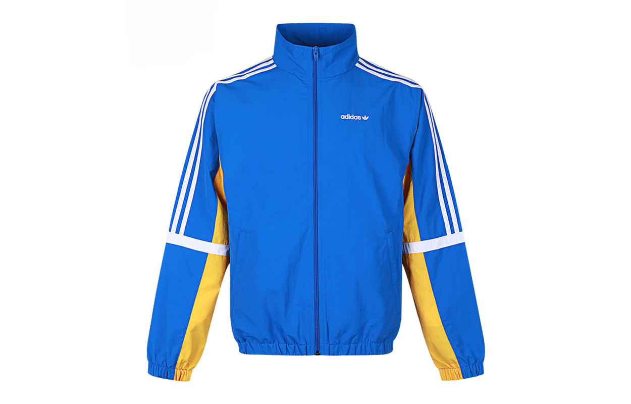 adidas Originals Globe TT Retro Track Jacket Blue - Colorblock Design GD2092