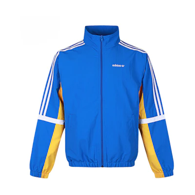 adidas Originals Globe TT Retro Track Jacket Blue - Colorblock Design GD2092