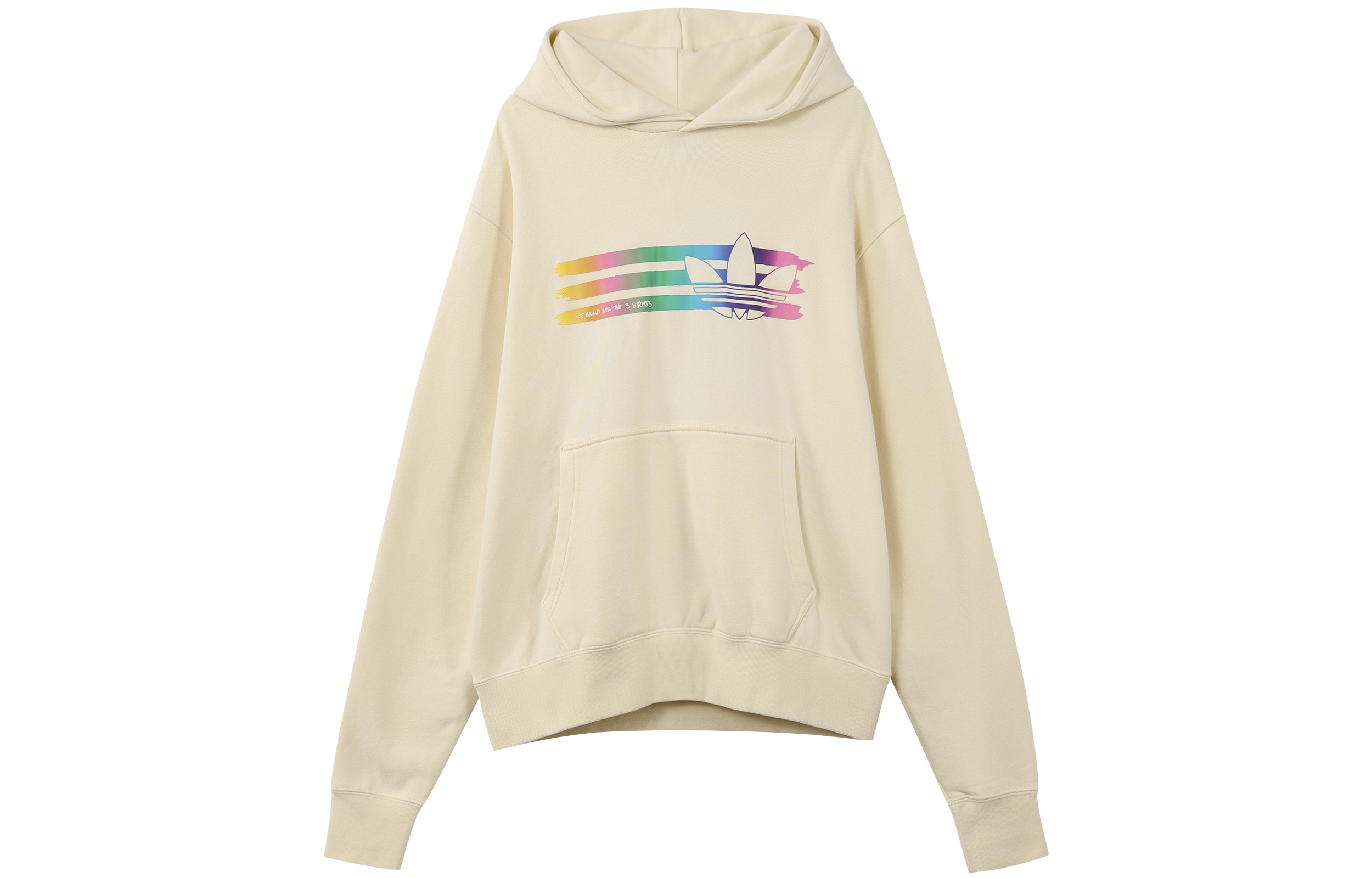 adidas Originals Gradient Print Pullover Hoodie Unisex - White HL4108