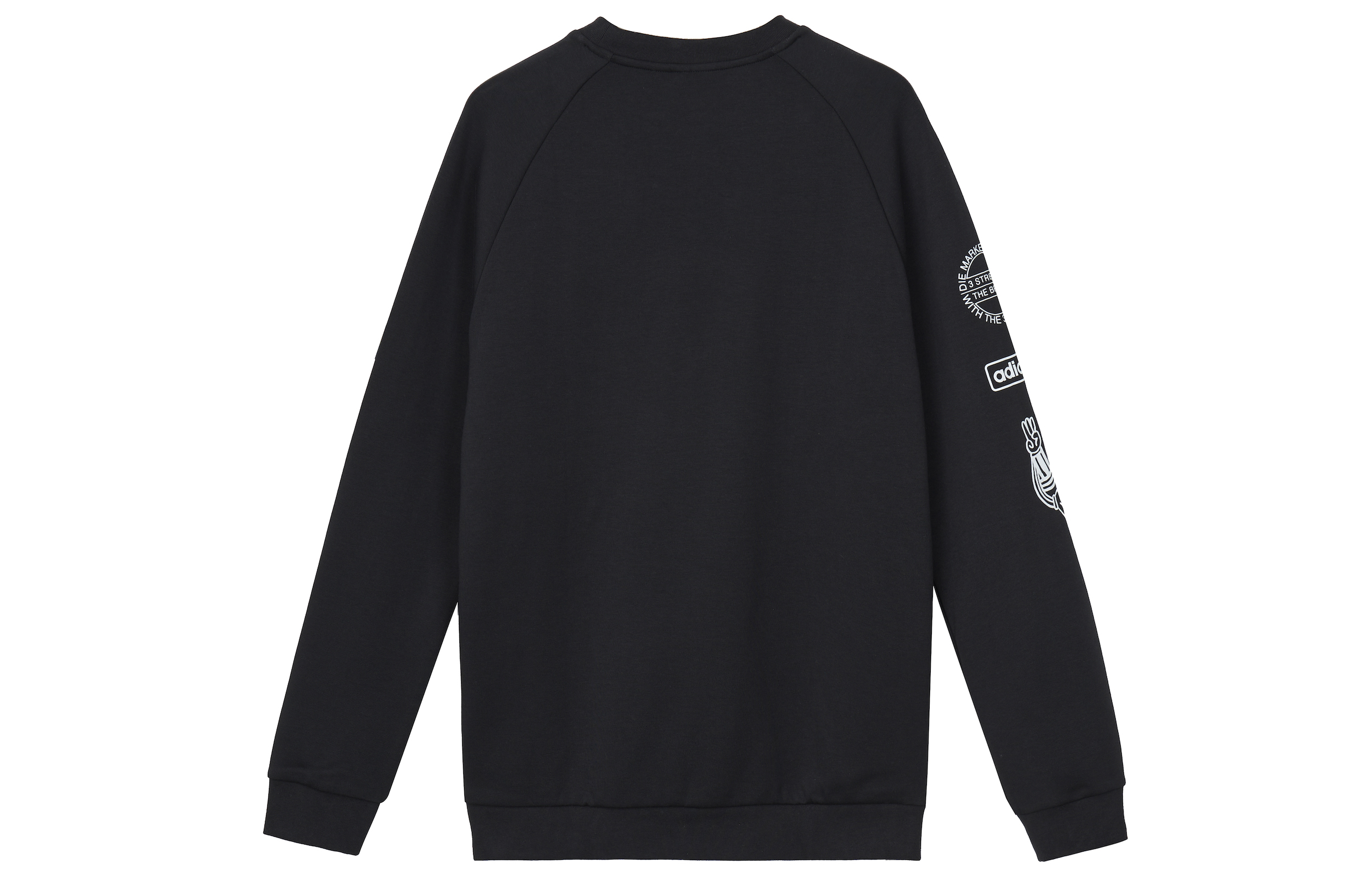 Lookbook Adidas Originals 圖案圓領黑色長袖運動衫 DP8576