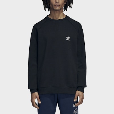 Adidas Originals 圖案圓領黑色長袖運動衫 DP8576 Shop Adidas Originals 圖案圓領黑色長袖運動衫 DP8576