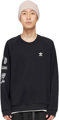 Adidas Originals 圖案圓領黑色長袖運動衫 DP8576 Cheap Adidas Originals 圖案圓領黑色長袖運動衫 DP8576