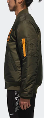 adidas Originals 綠色圖案飛行夾克外套 DN8054 Details for adidas Originals 綠色圖案飛行夾克外套 DN8054