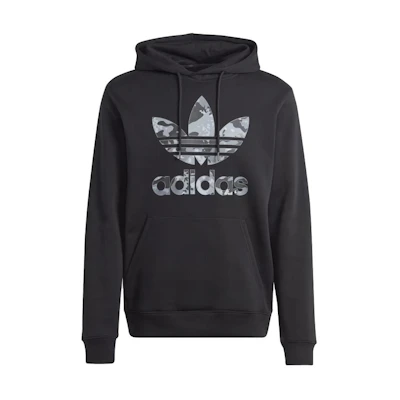 adidas Originals Graphics Camo Infill Hoodie Black Camo Logo Pullover IK3536