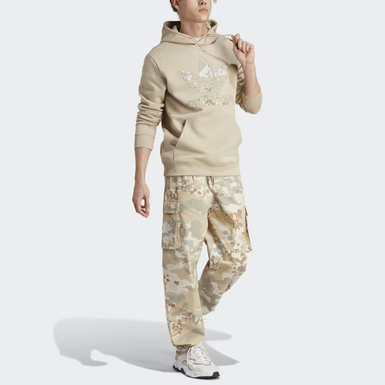 adidas Originals Graphics Camo Infill Logo Hoodie Beige for Men. IU4682 圖 5