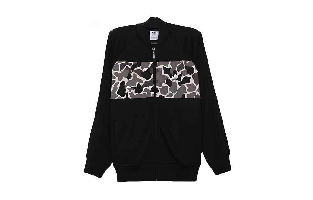 adidas Originals Graphics Camo Patchwork Track Jacket Black DN8035