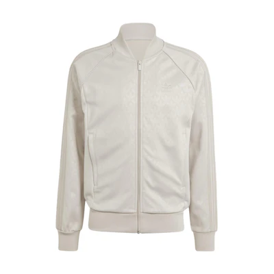 adidas Originals Graphics Monogram SST Track Jacket Beige Full-Print Logo IJ5688