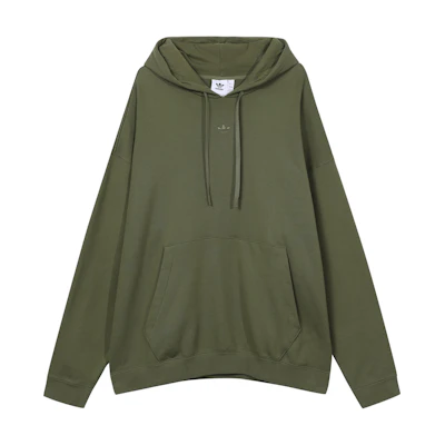 adidas Originals Green Bear Graphic Pullover Hoodie Long Sleeve HL4109
