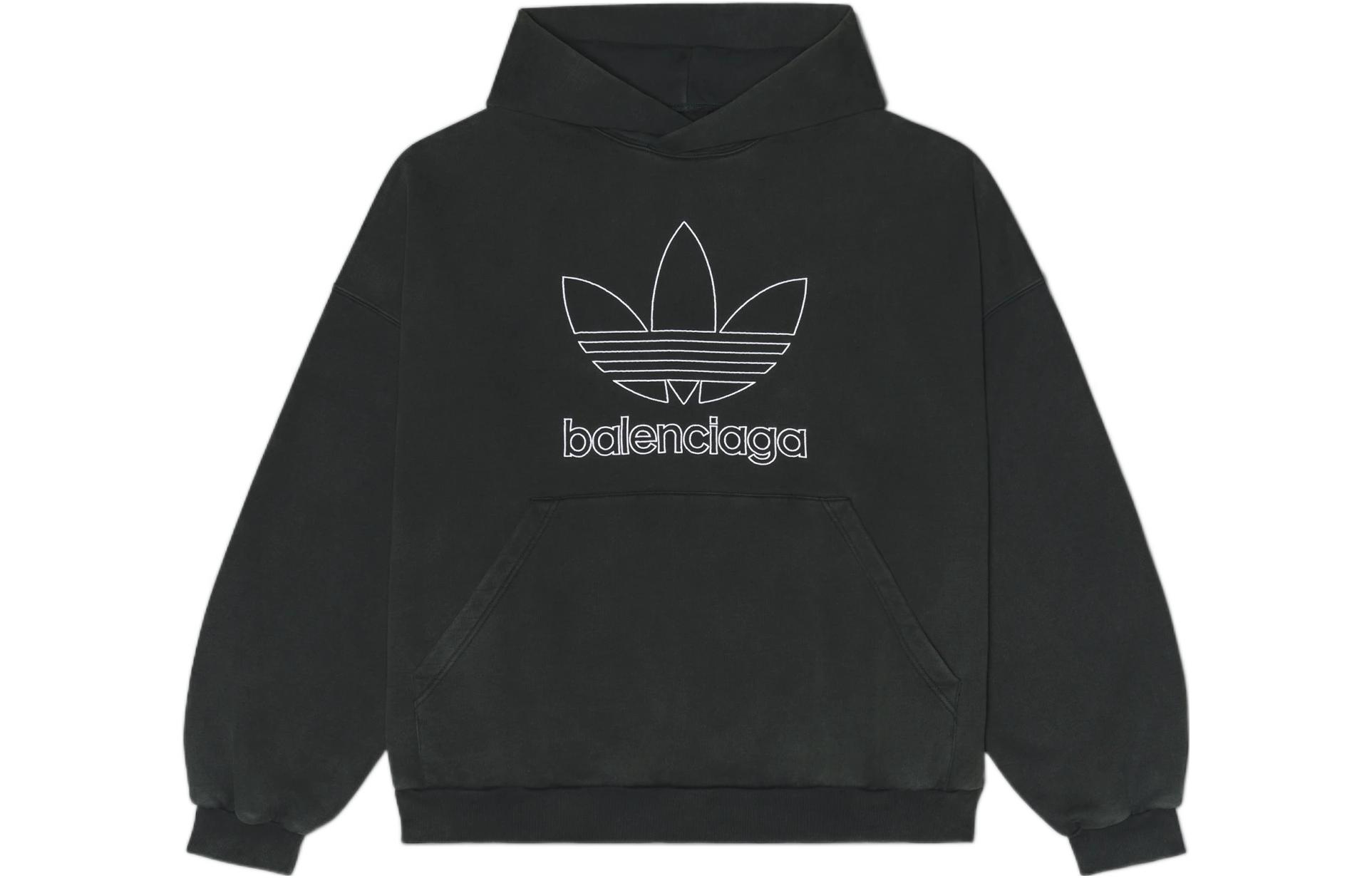 adidas Originals Green Hoodie with Bold Trefoil Logo Print IB5237