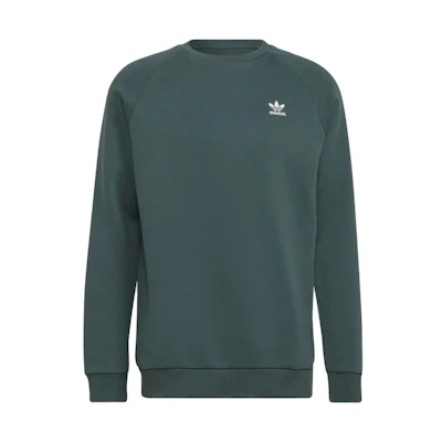 adidas Originals Green Logo Printed Crewneck Sweatshirt Long Sleeve HJ7993