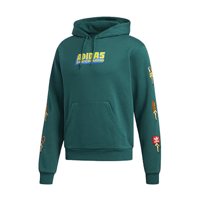 adidas Originals Green Logo Pullover Sweatshirt Casual Sportswear EC7335