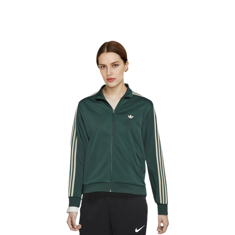 adidas Originals Green Retro Striped Track Jacket Unisex Sportswear IN1001 圖 6