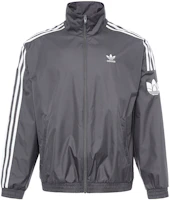 adidas Originals Grey Track Jacket with Side Stripes Unisex Full-Zip Design JI7533 adidas Originals Grey Track Jacket with Side Stripes Unisex Full-Zip Design JI7533