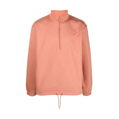adidas Originals Half-Zip High-Neck Sweatshirt Light Orange HK0309