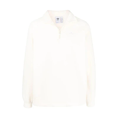 adidas Originals Half-Zip High-Neck Sweatshirt White HG1444