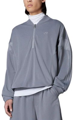 Chaqueta adidas Originals Gris Half-Zip con Diseño de Logo a Rayas HR6945 Order Chaqueta adidas Originals Gris Half-Zip con Diseño de Logo a Rayas HR6945
