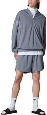 Chaqueta adidas Originals Gris Half-Zip con Diseño de Logo a Rayas HR6945 Shop Chaqueta adidas Originals Gris Half-Zip con Diseño de Logo a Rayas HR6945