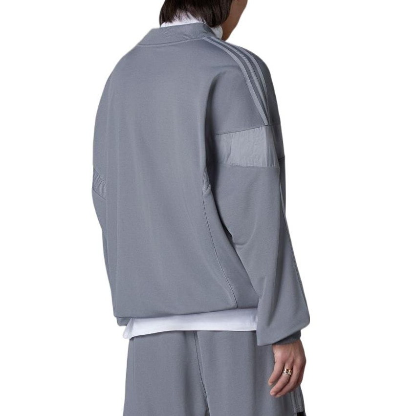 Purchase Chaqueta adidas Originals Gris Half-Zip con Diseño de Logo a Rayas HR6945