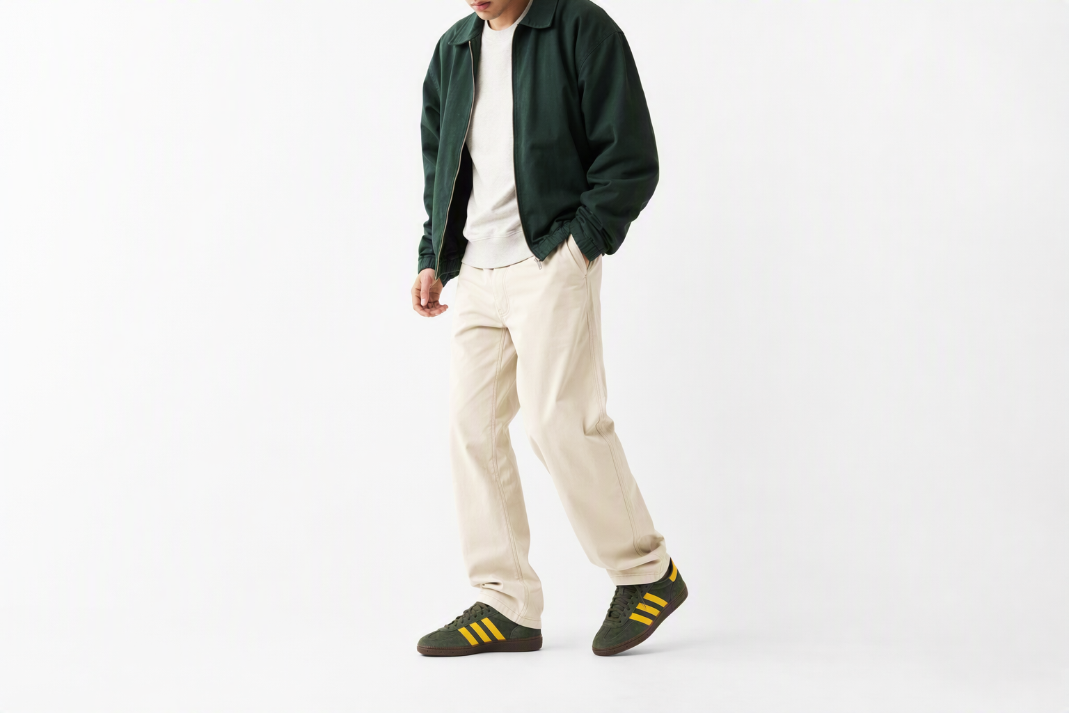 Order adidas Originals Handball Spezial "Night Cargo/Tribe Yellow/Gum" Sneakers EF5748
