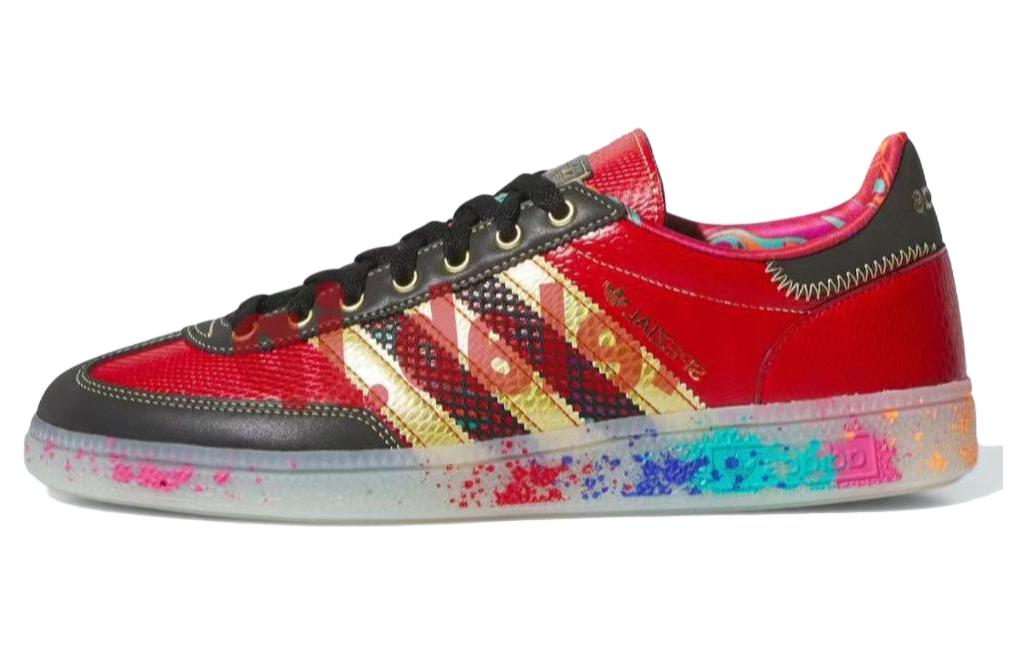 adidas Originals Handball Spezial Low-Top Sneakers Red Breathable Durable ID8617