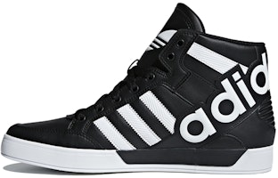 adidas originals Hardcourt Hi Big Logo 'Black White' CG7133 adidas originals Hardcourt Hi Big Logo 'Black White' CG7133