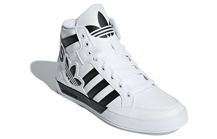 Lookbook adidas originals Hardcourt Hi Big Logo 高筒 滑板鞋 男款 白黑